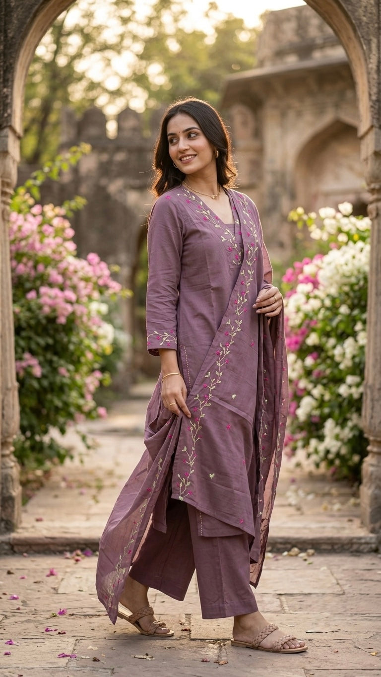 Cocoa colors suit set