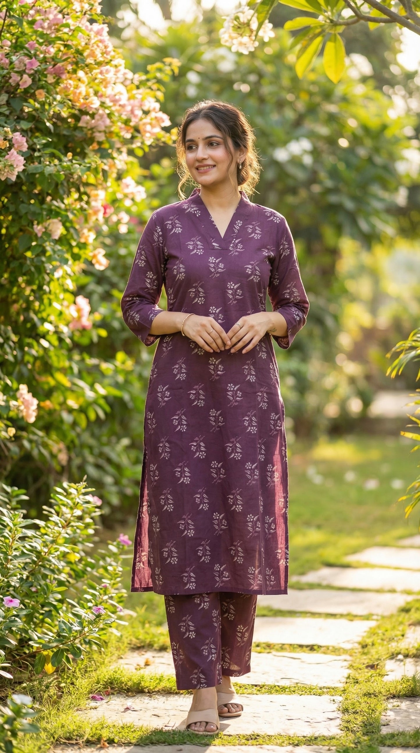 Plum cherry Suit Set - Raahat8.0