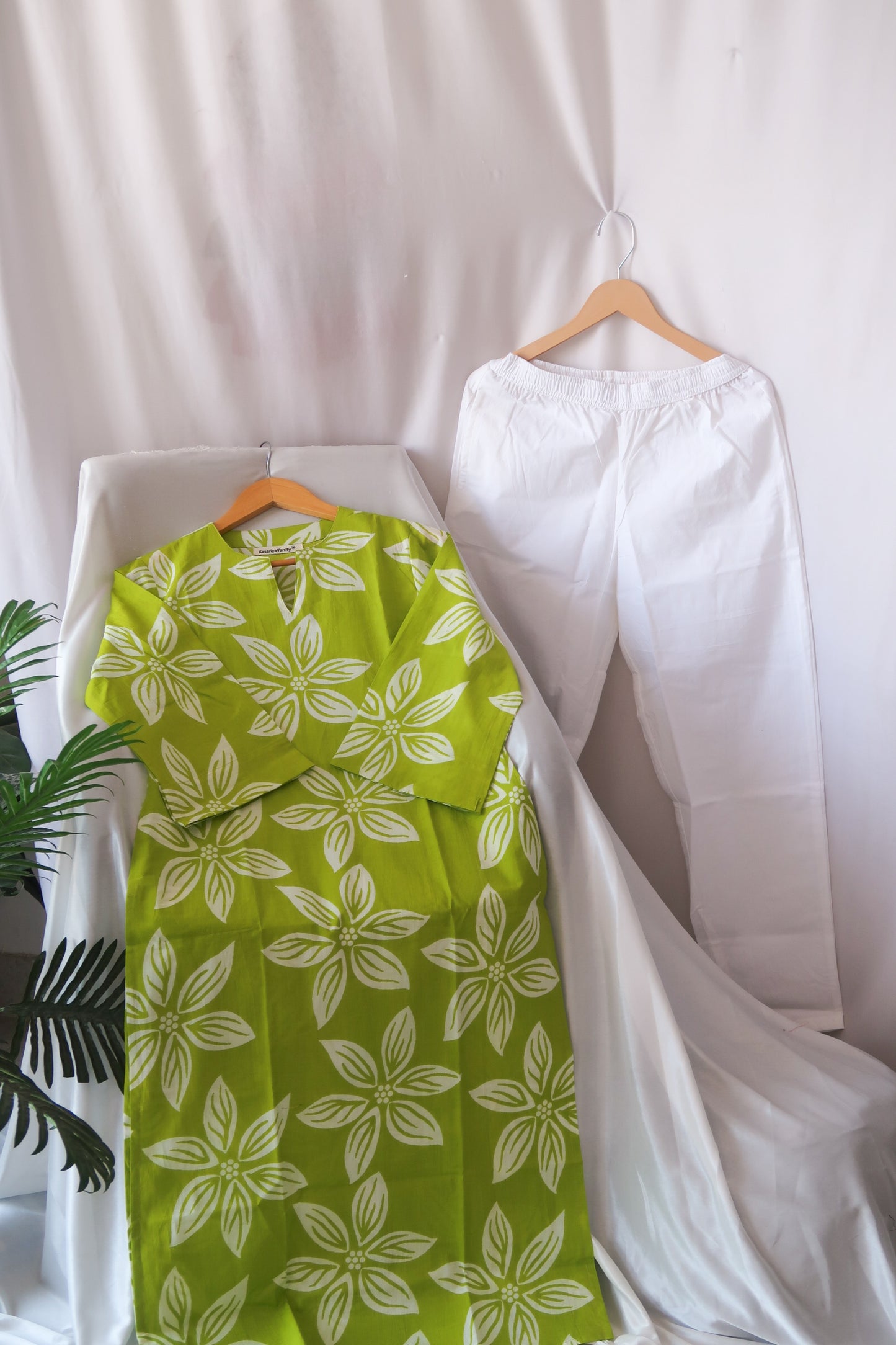 Matcha White Suit Set - Chhaav 1.0
