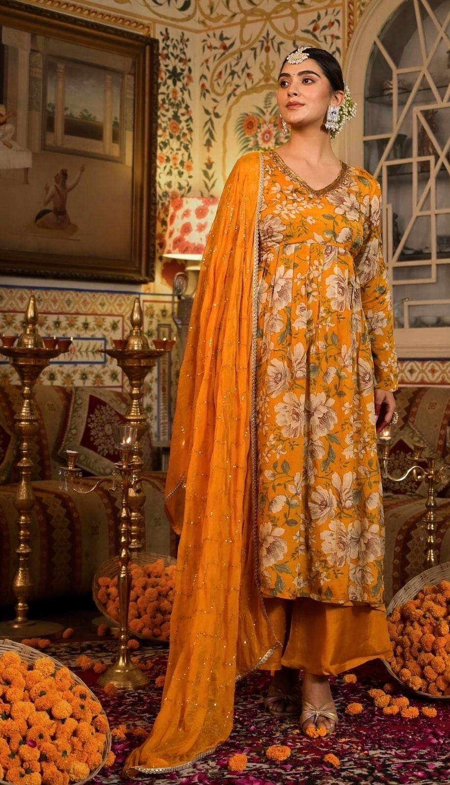 Amber Rangoli Festive Special Suit Set