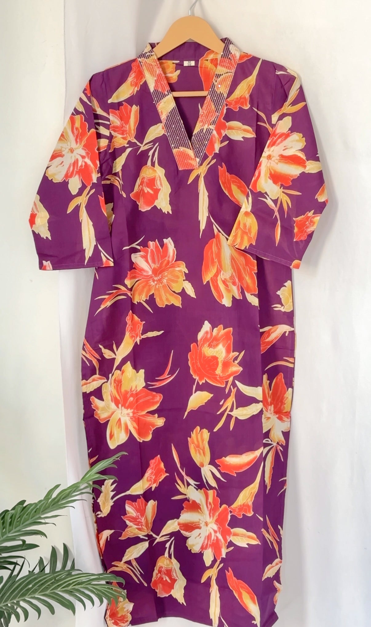 Eggplant Phool Kurta