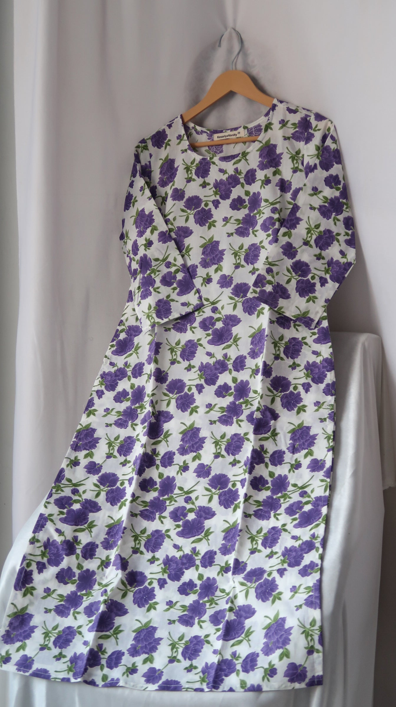 White Lavender Kurta - SALE