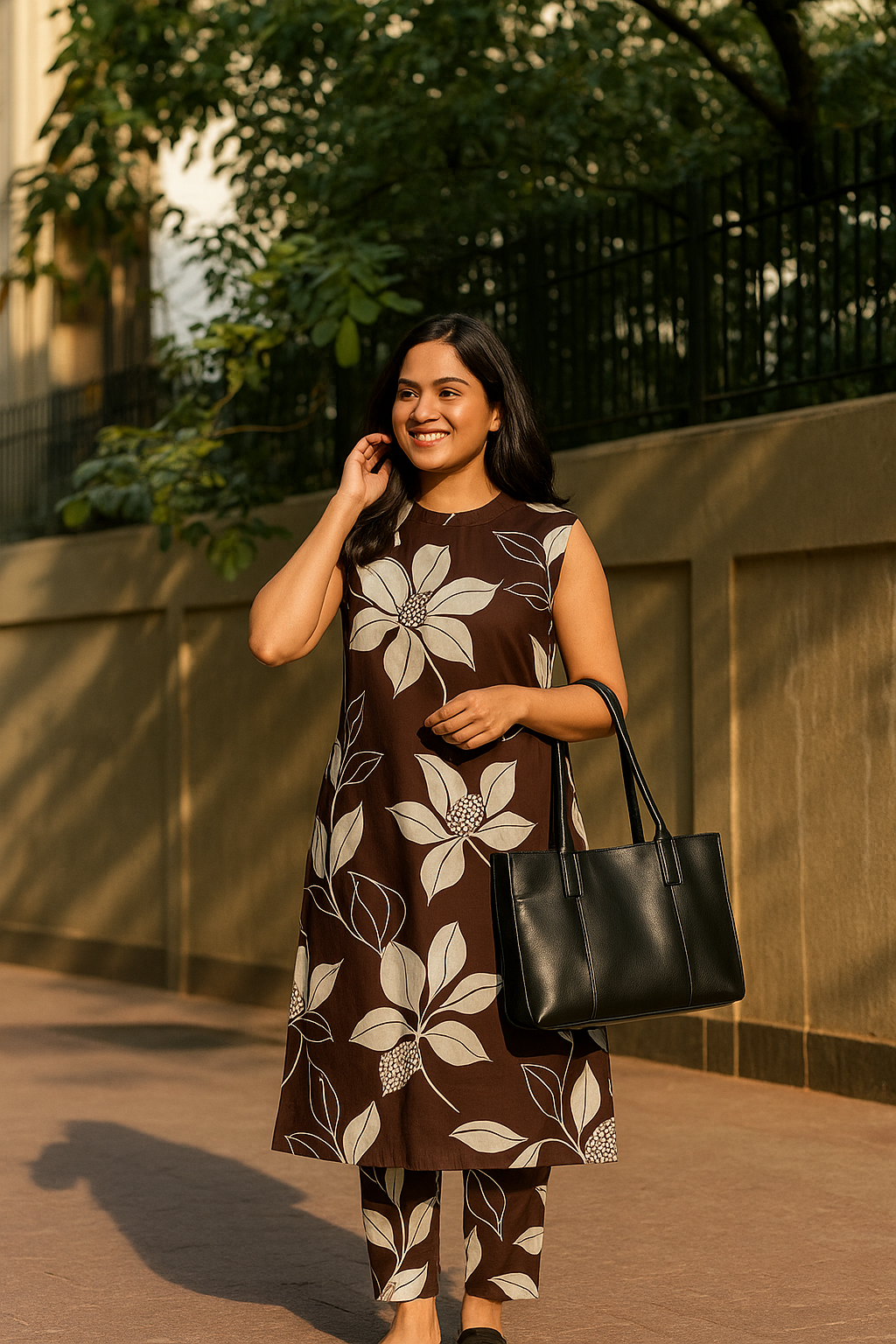 Mocha Neer Suit Set