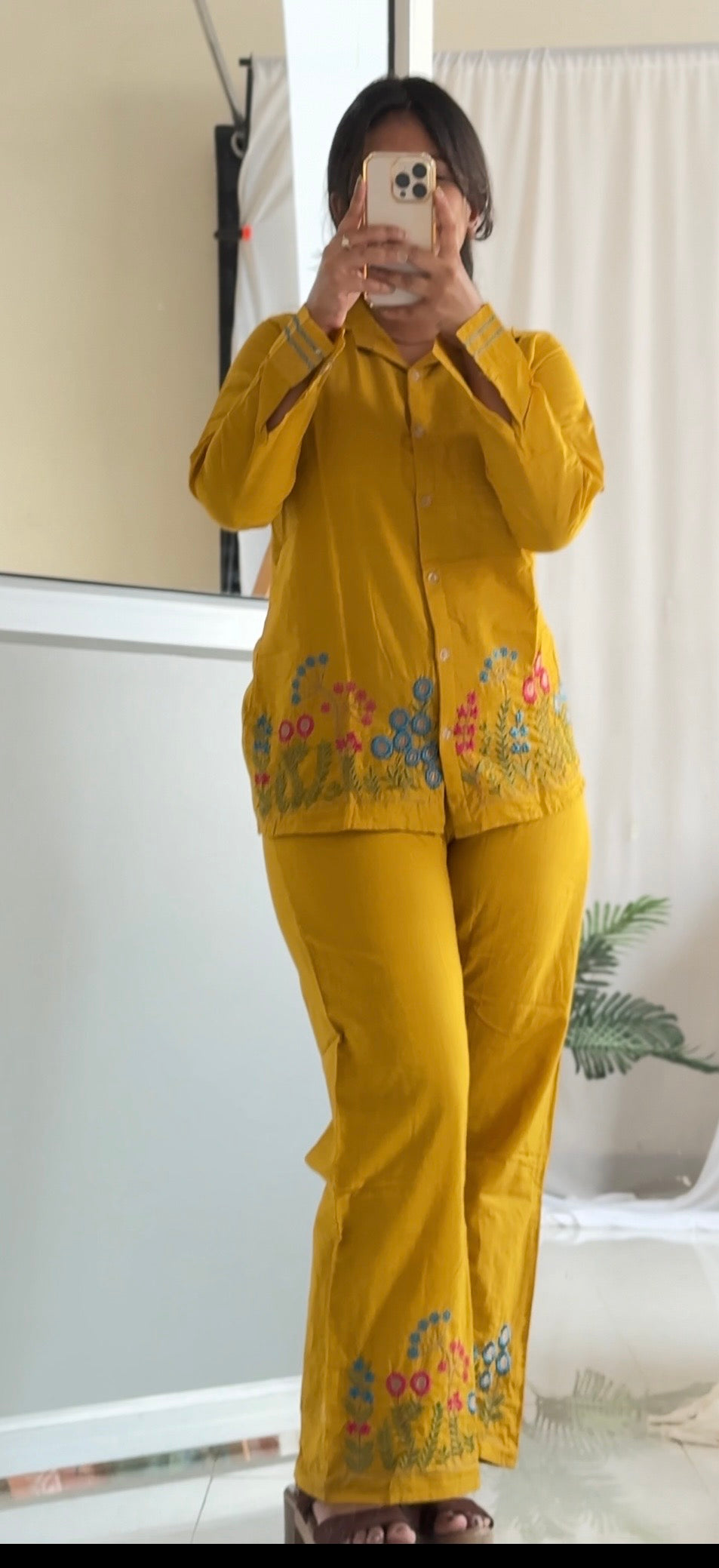 Sunshine embroidered suit set - SALE