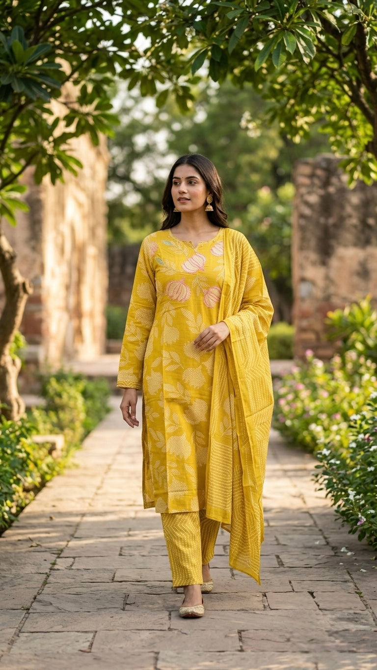 Yellow Suit Set