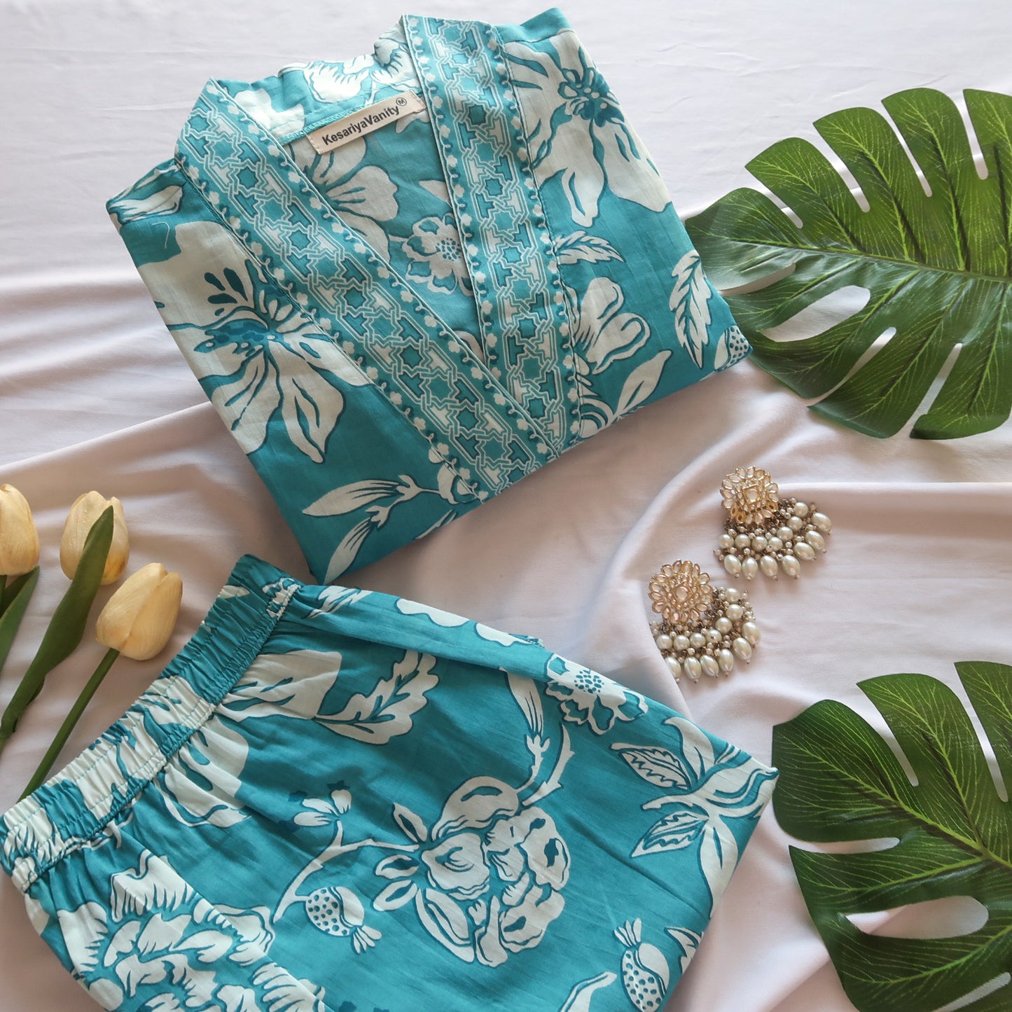 Sky Petals Suit Set - Raahat3.0