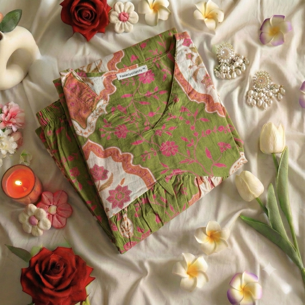 Mehendi Ready Aaram Suit Set