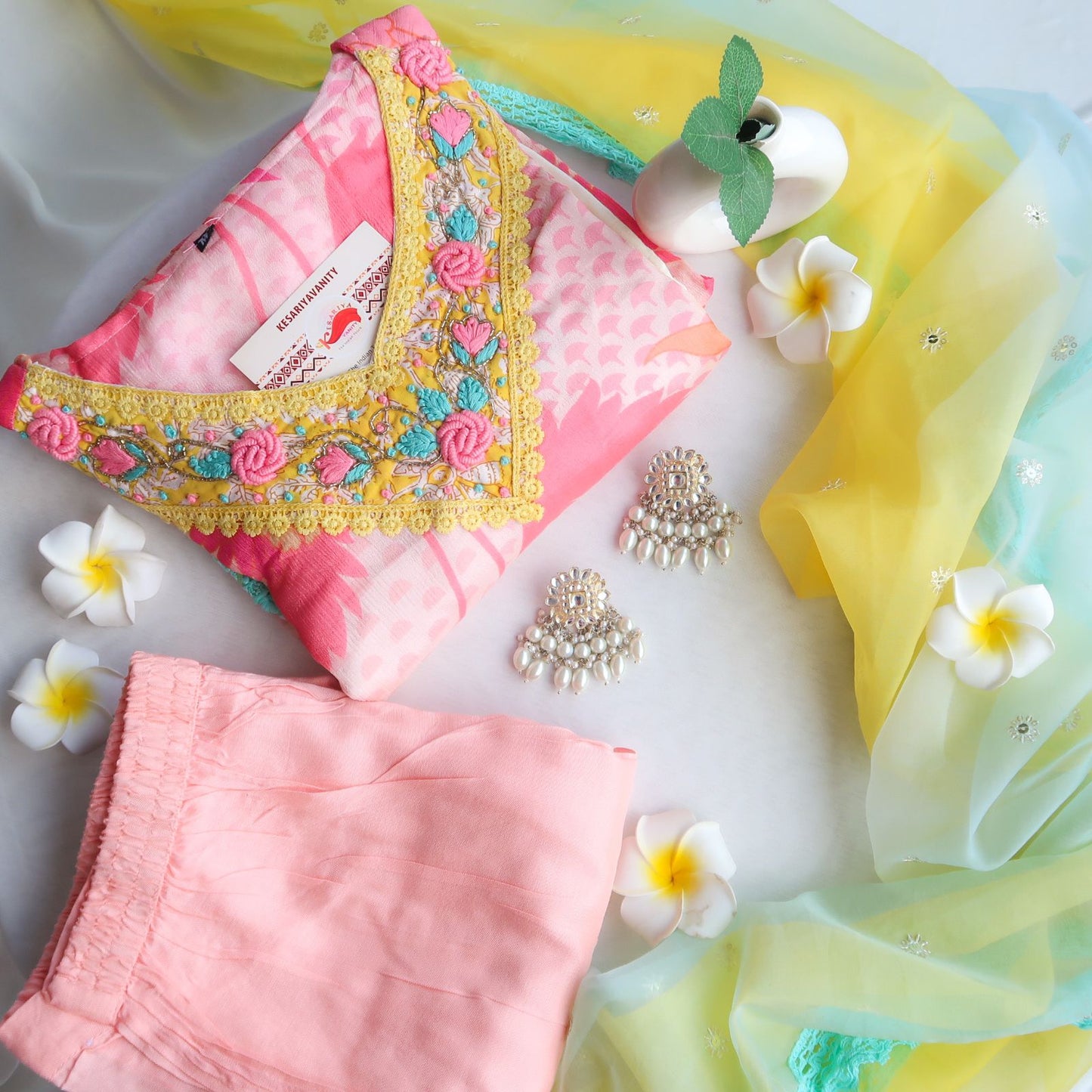 Colorpop Handwork Suit Set