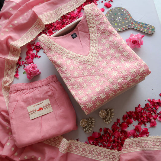 Blush Bloom Festive Slim fit Suit Set - SALE