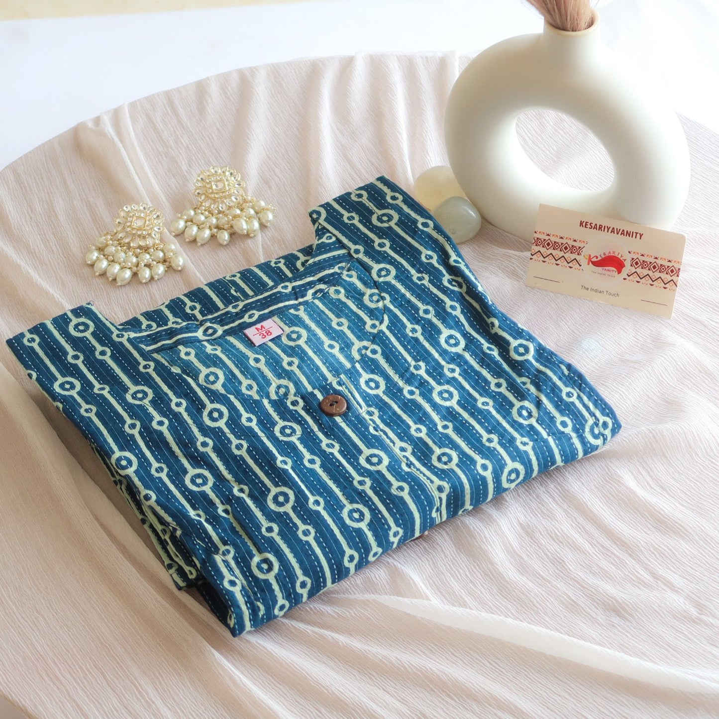 Skyline Indigo Cotton Kurta