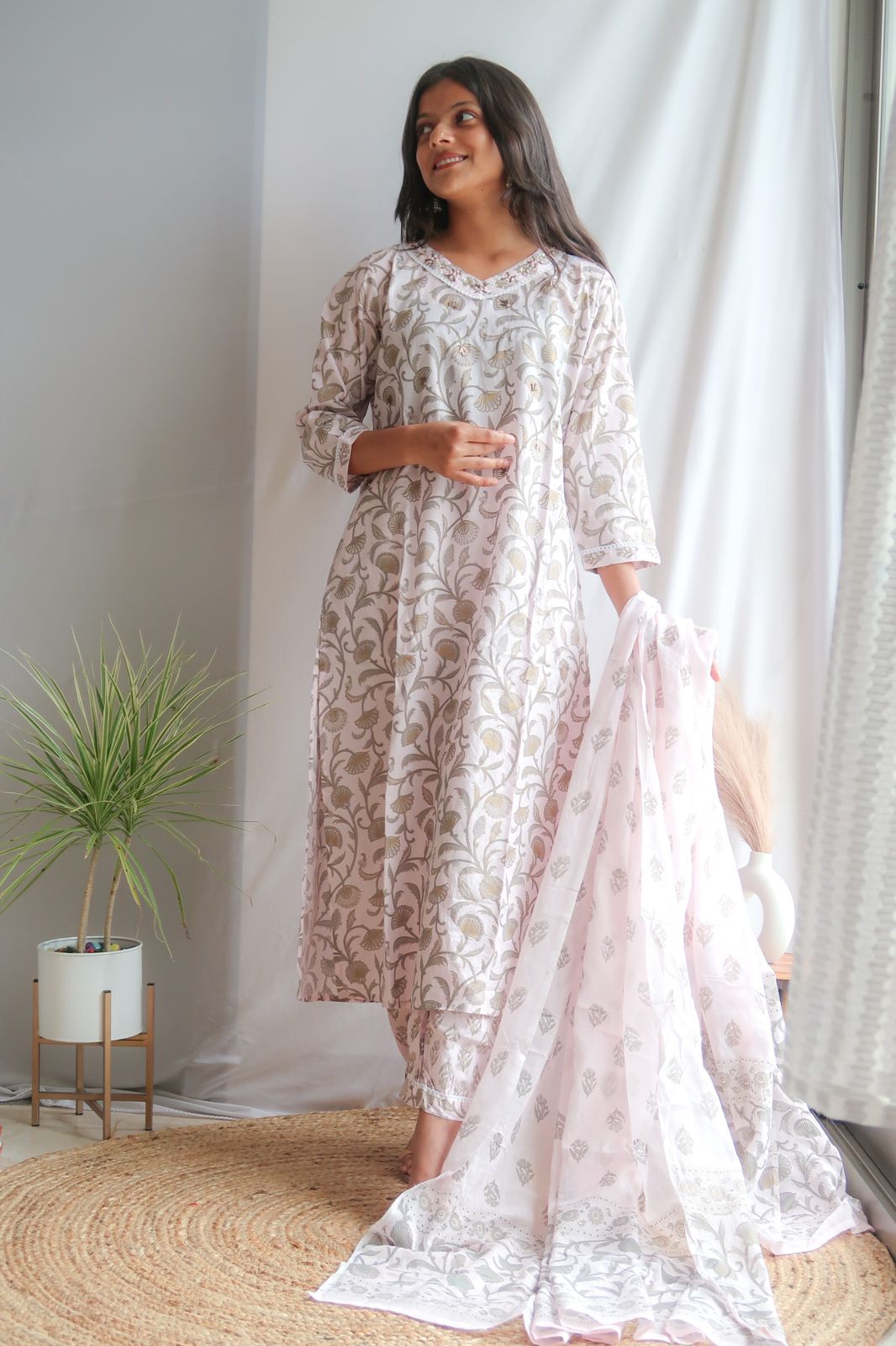 Blossom Mauve Pink Suit Set