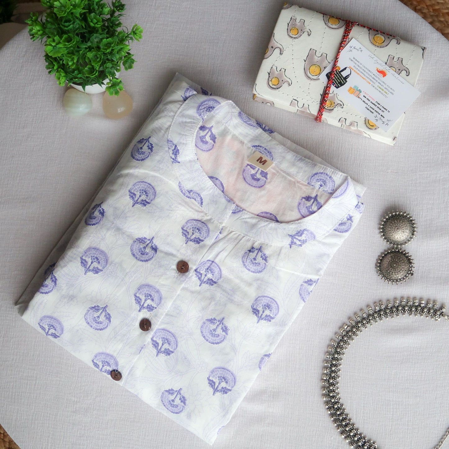 Daily Essential: Lavender Meadows Long Kurta