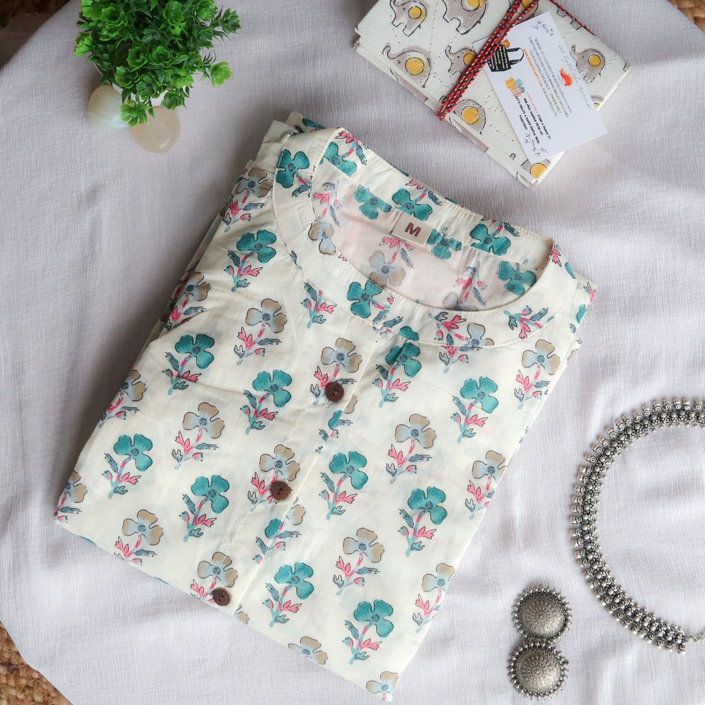 Daily Essential: Serene Blossoms Long Kurta