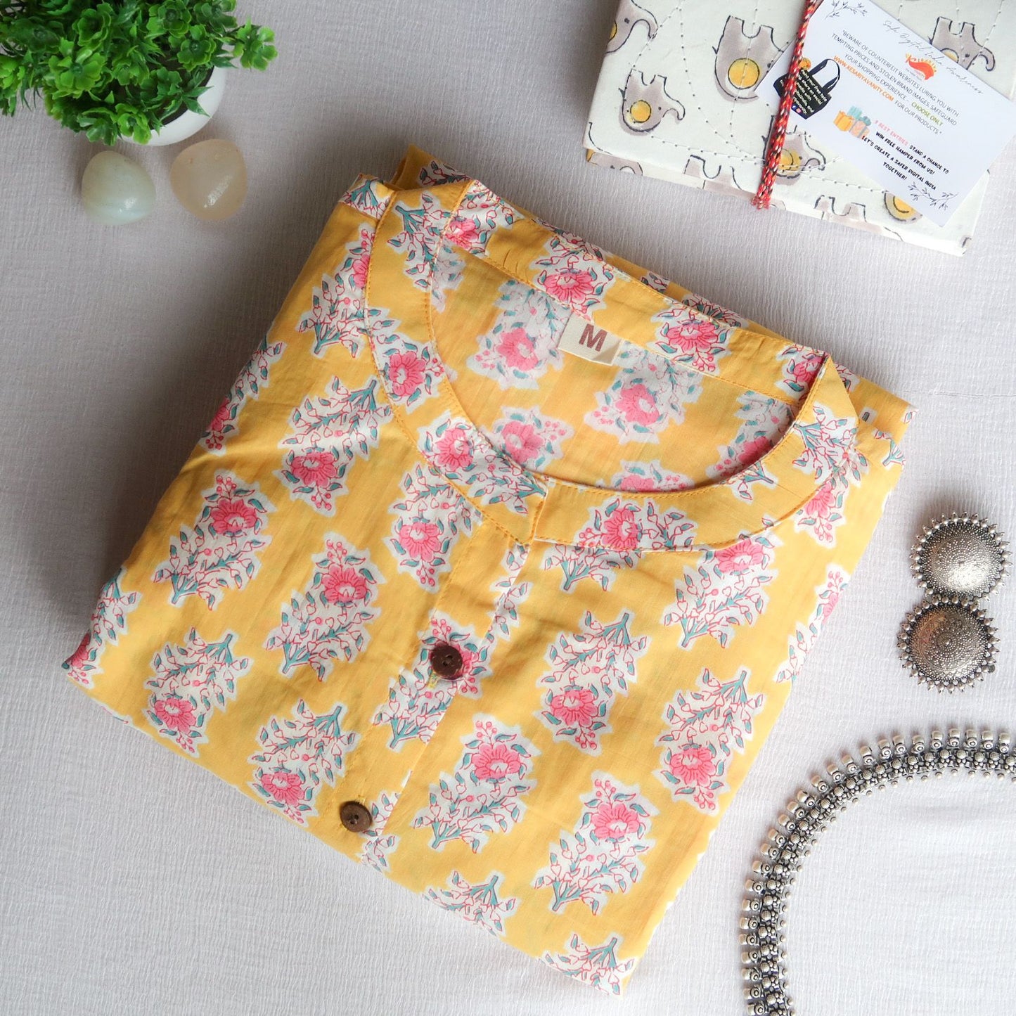 Daily Essential: Sunflower Serenity Long Kurta