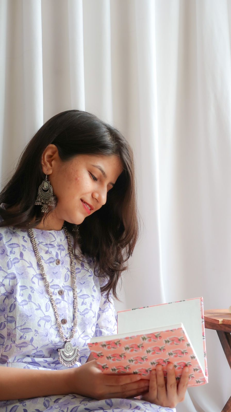 Daily Essential: Lavender Dream Petals Long Kurta