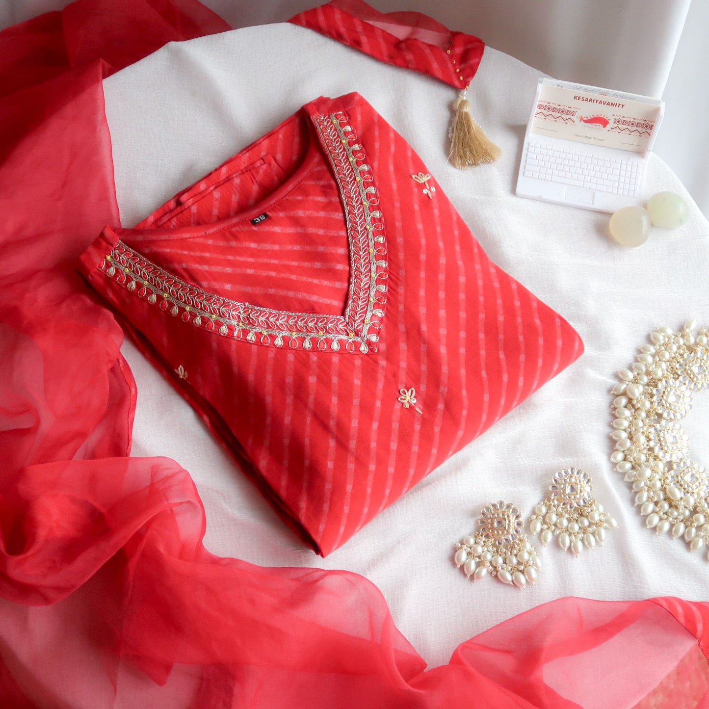 Laal Ishq Kurta And Dupatta Suit Set