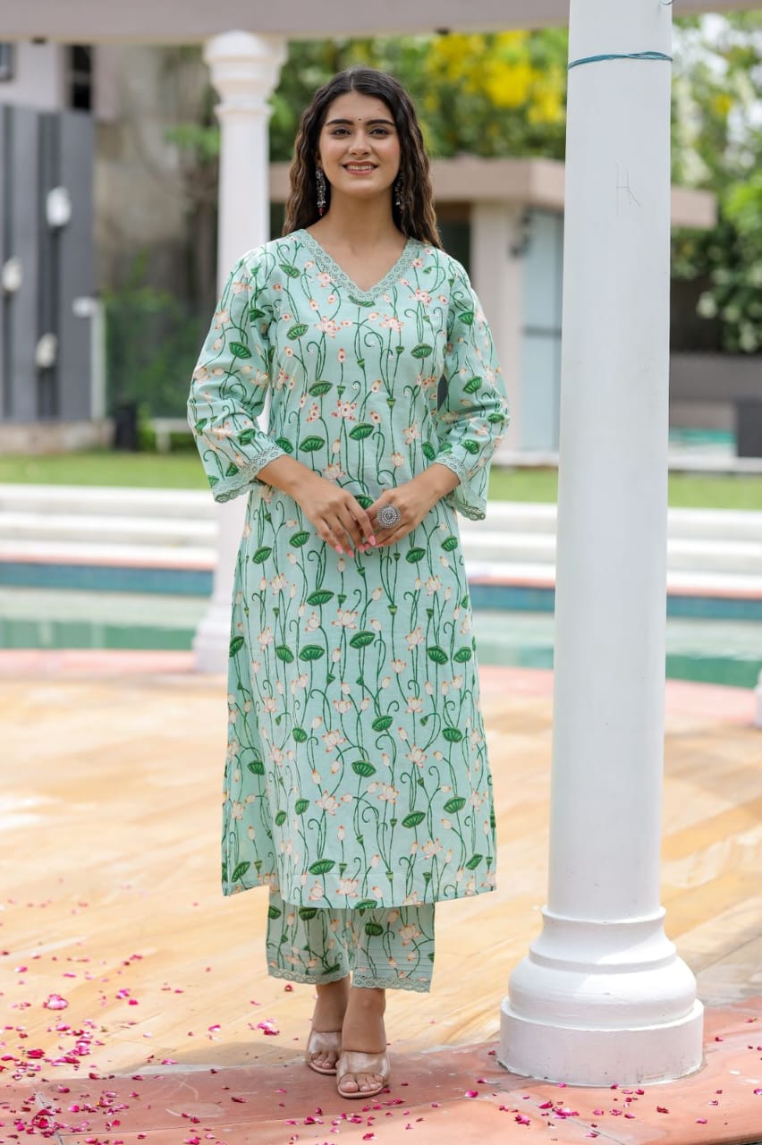 Saadgi Cotton Suit Set