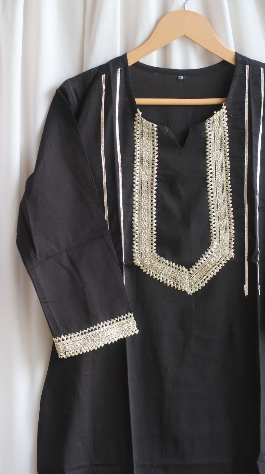 Midnight Gota Work Long Kurta