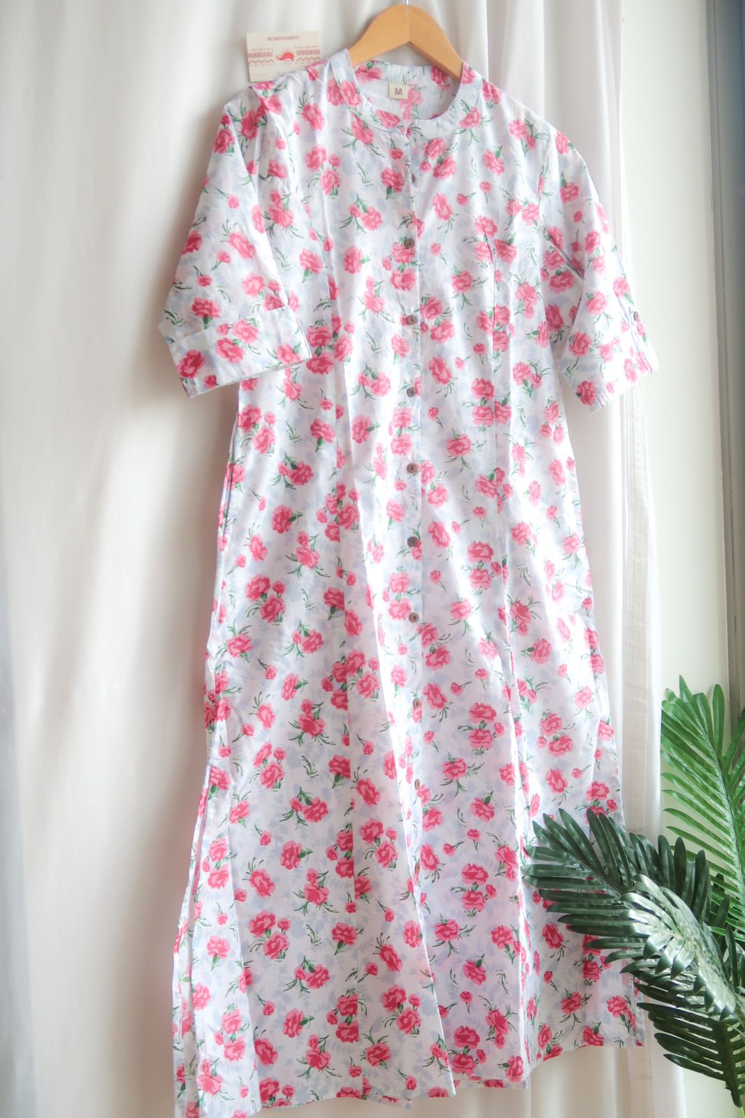 Daily Essential: Rose Petal Serenity Long Kurta