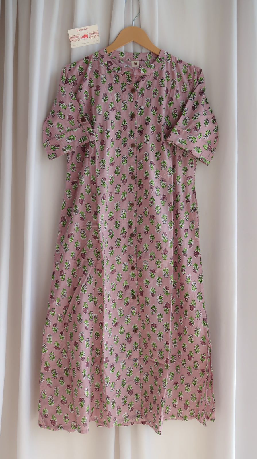 Daily Essential: Lavender Floral Grace Long Kurta