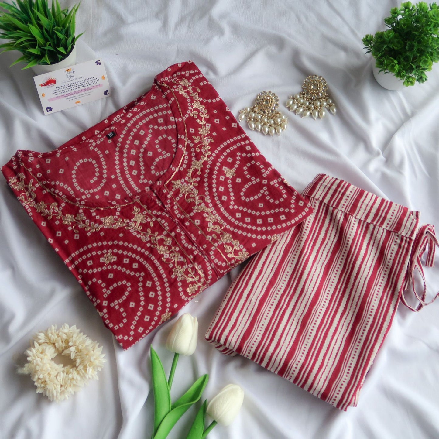Rosewood Bandhej Harmony Suit Set
