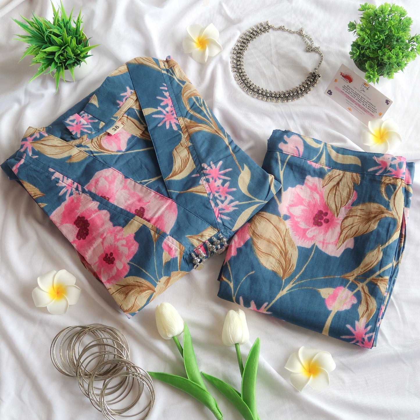 Midnight Floral Reverie Suit Set