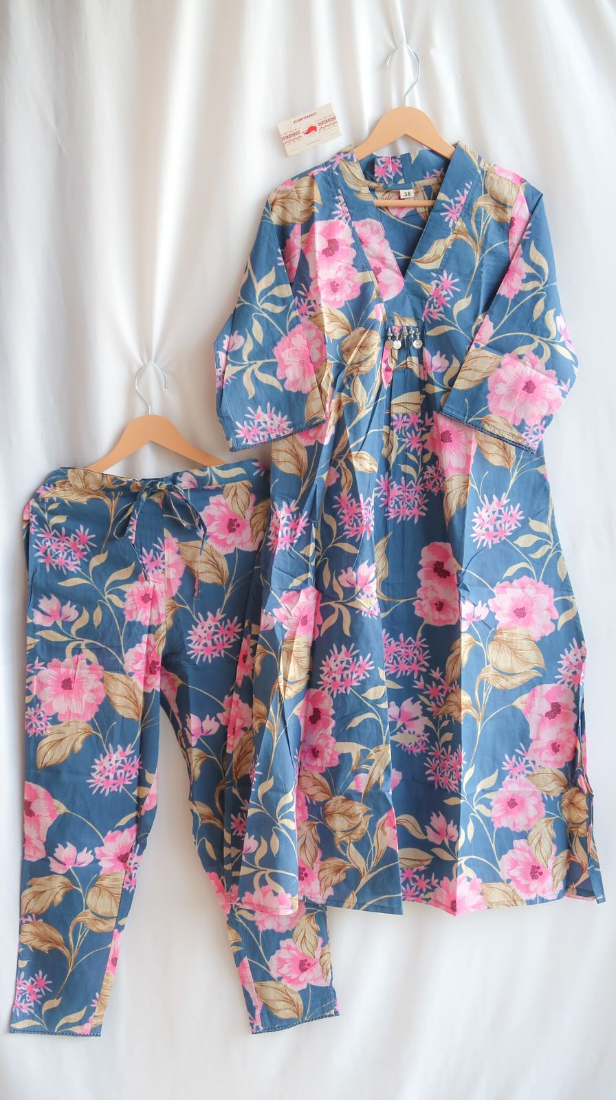 Midnight Floral Reverie Suit Set