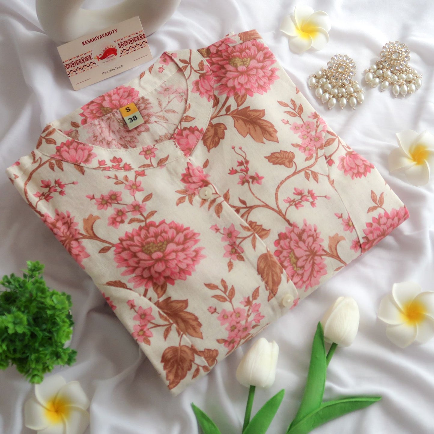 Regular Wear: Pink Blush Long Kurta
