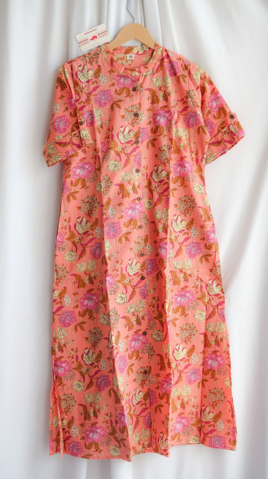 Daily Essential: Salmon Rose Long Kurta