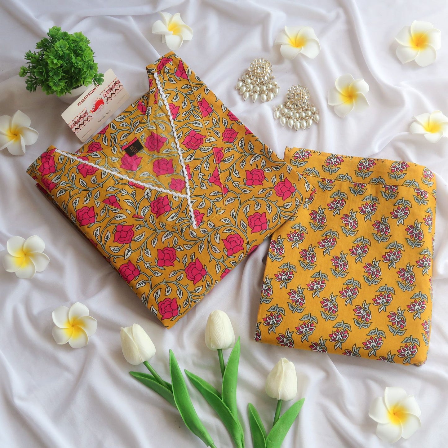Mango Floral Splendor Suit Set
