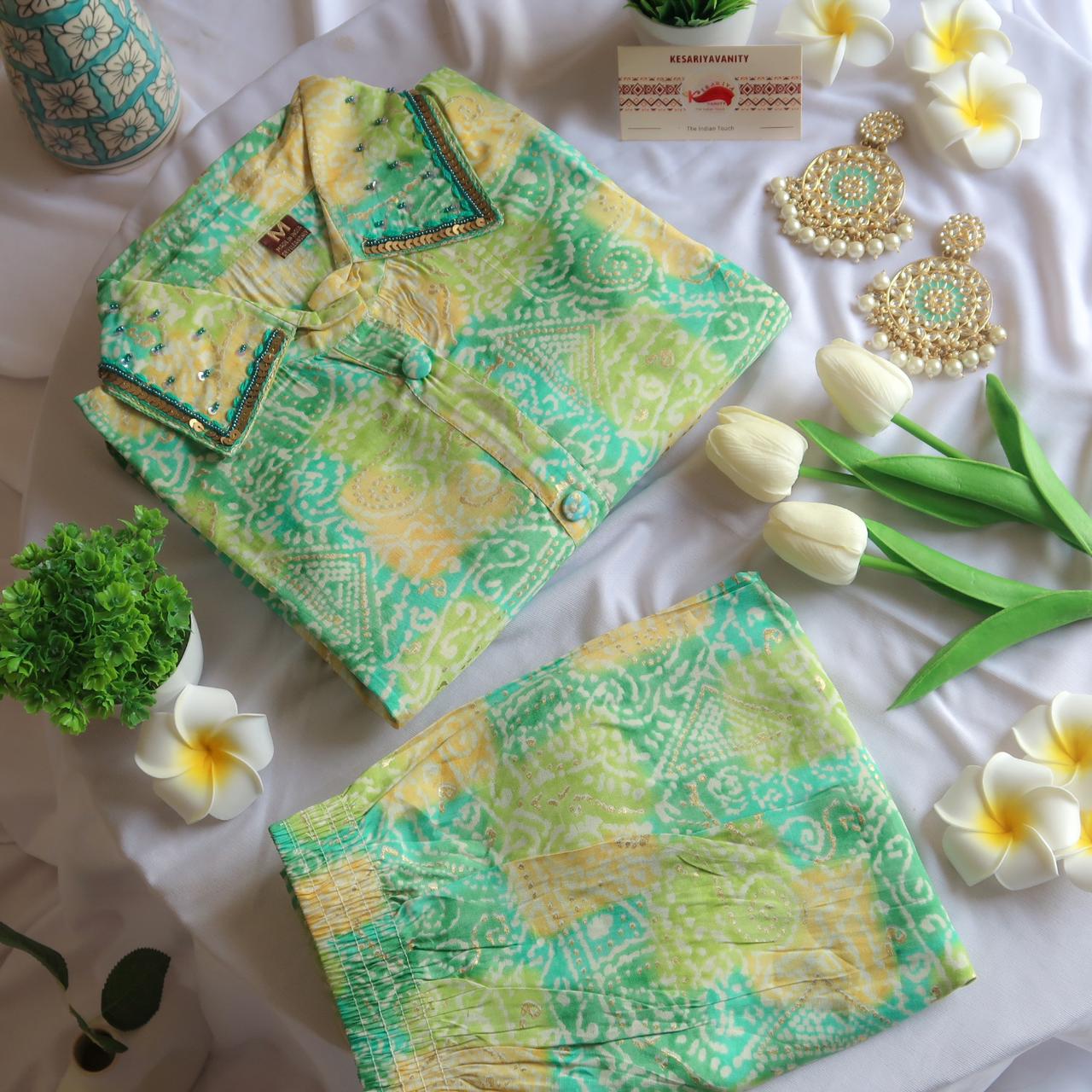 Pastel Serenity Two-Piece Suit Set