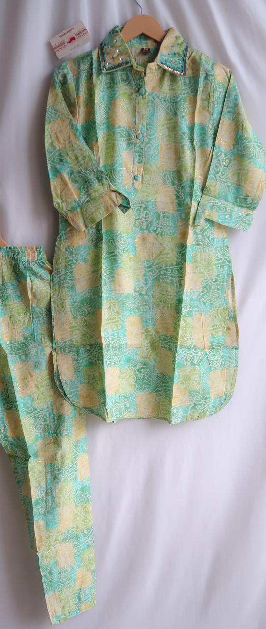 Pastel Serenity Two-Piece Suit Set