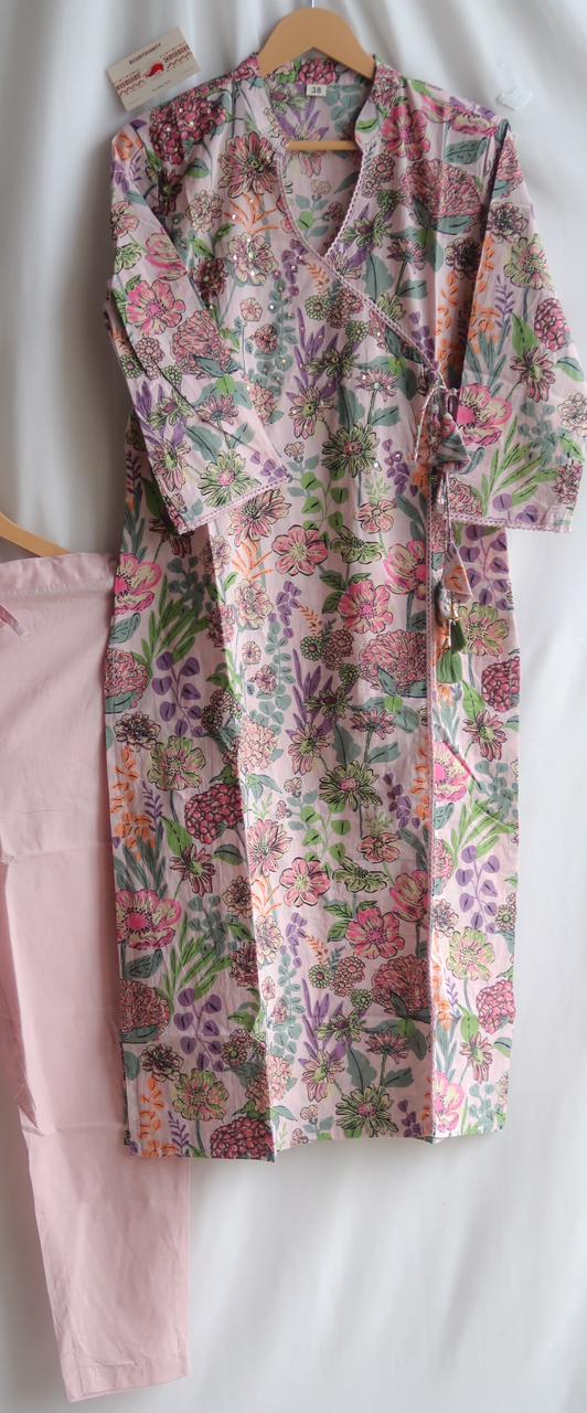 Blush Blossom Sequin Delight Suit Set
