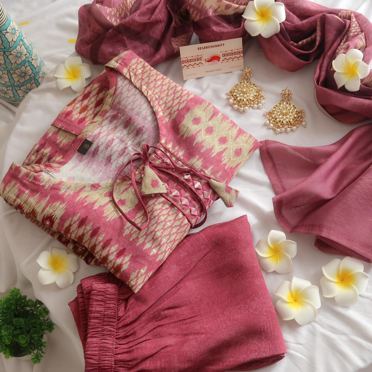 Rajputana Ikkat Festive Special Suit Set