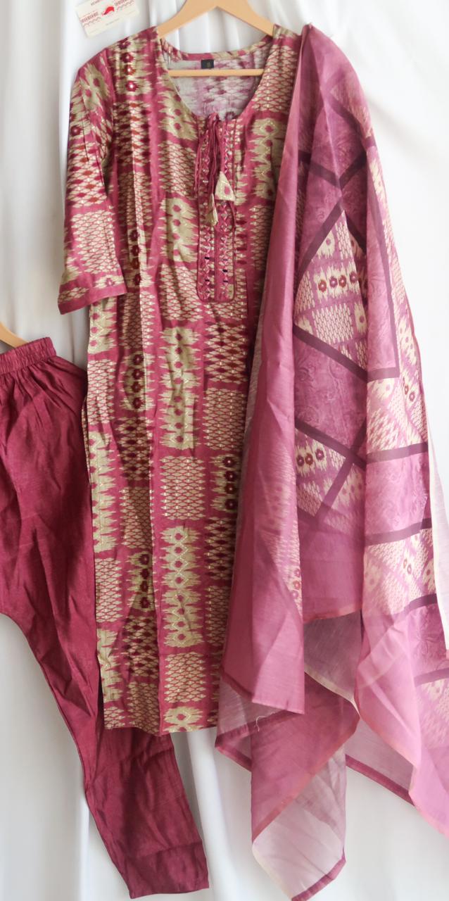 Rajputana Ikkat Festive Special Suit Set