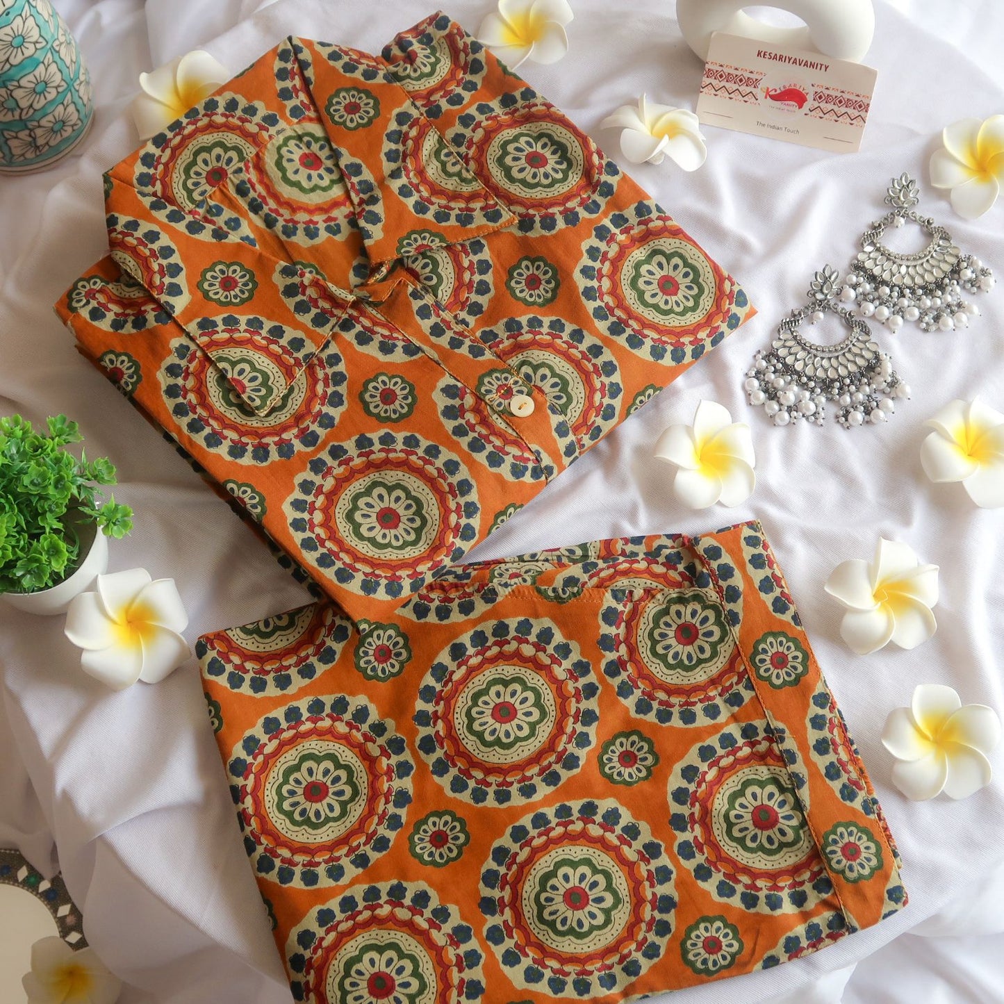 Rangoli Mustard Yellow Office/Regular Wear Suit Set