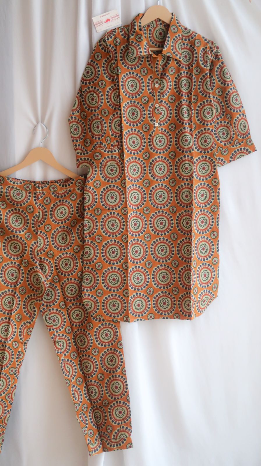 Rangoli Mustard Yellow Office/Regular Wear Suit Set