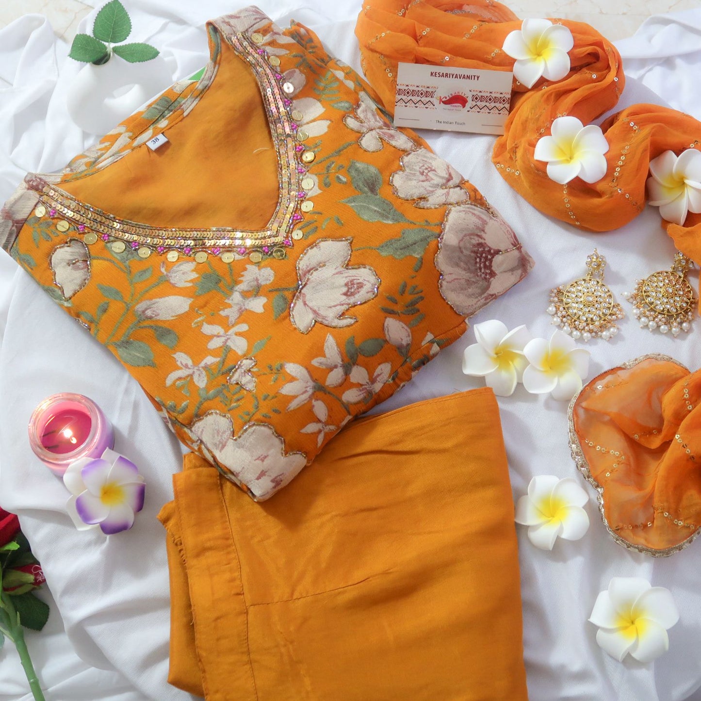 Amber Rangoli Festive Special Suit Set
