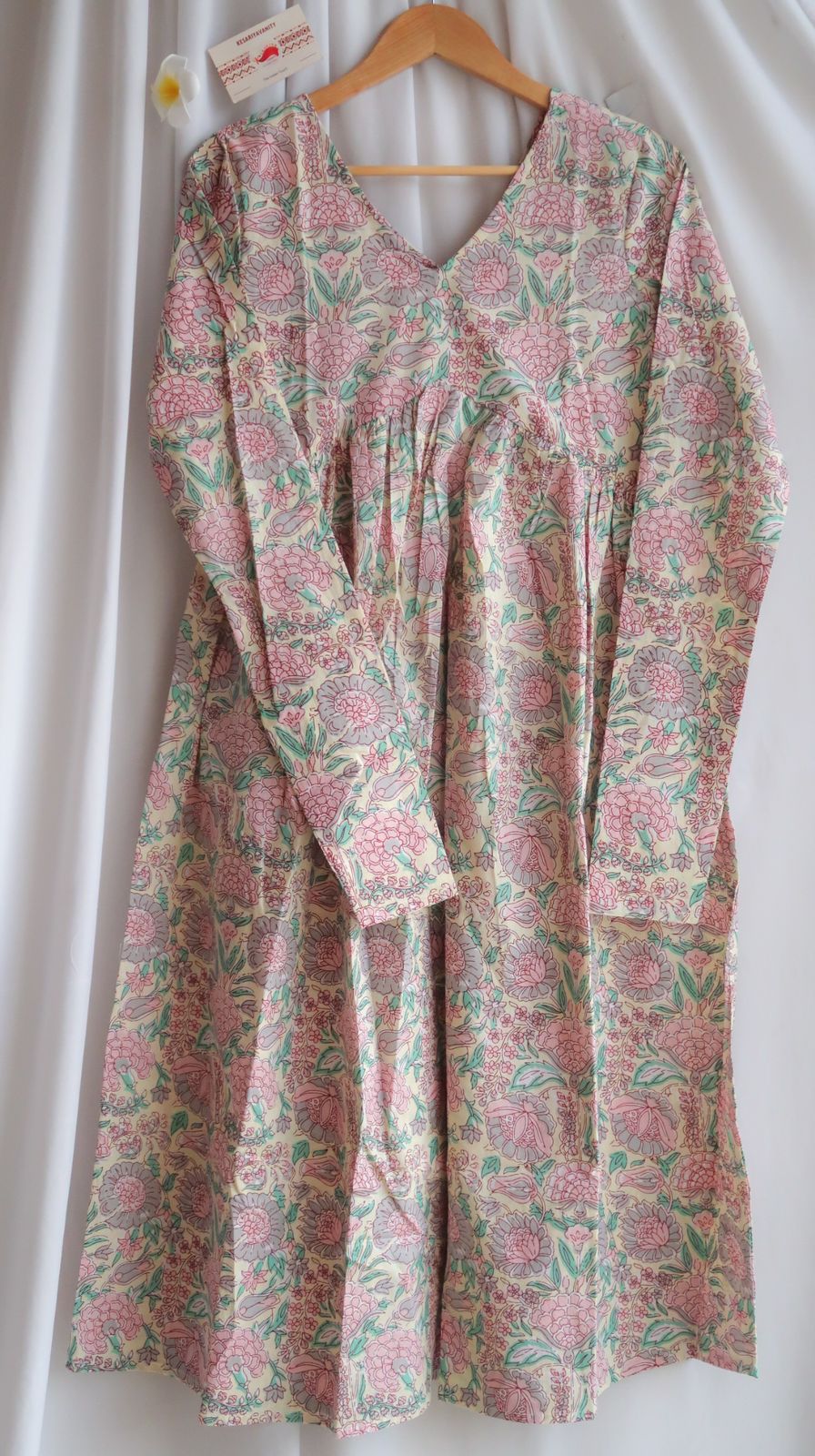 Gardenia Glow Alia Cut Chudidar Sleeves Long Kurta