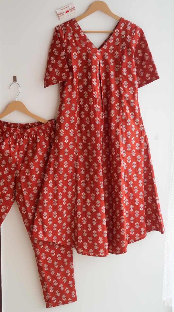 Ruby Petals Office/Regular Wear Suit Set