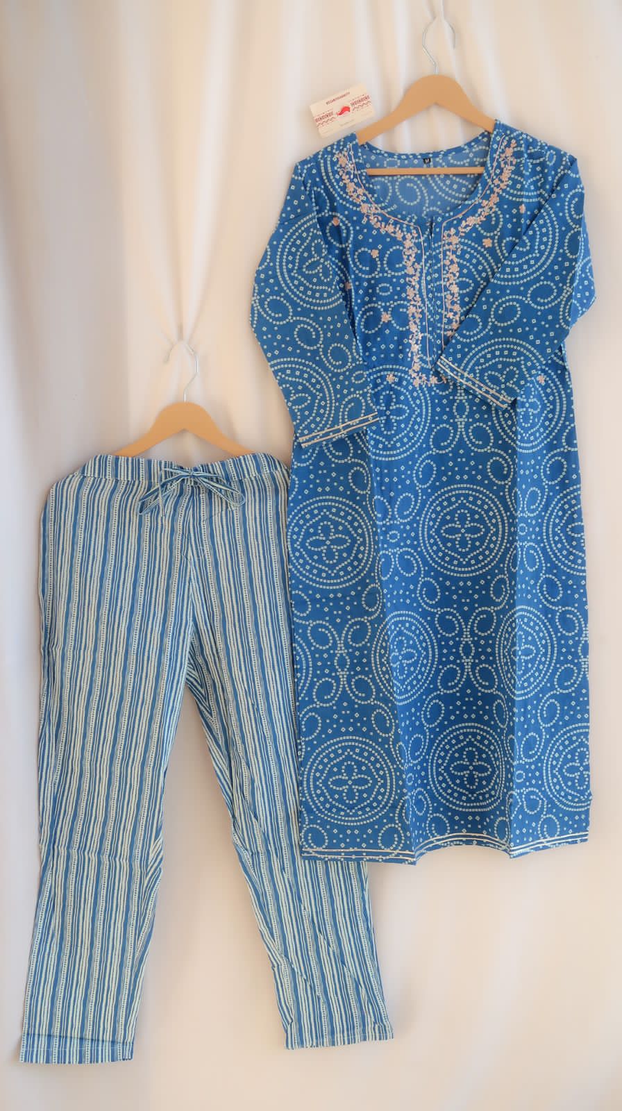 Cobalt Bandhej Brilliance Suit Set