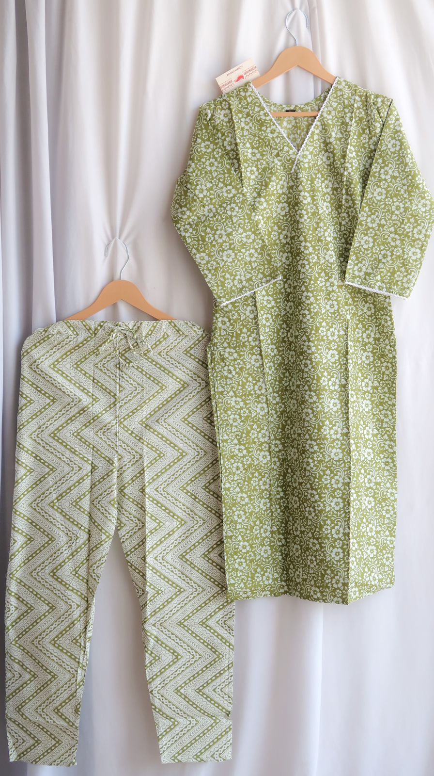 Green Olive Elegance Suit Set