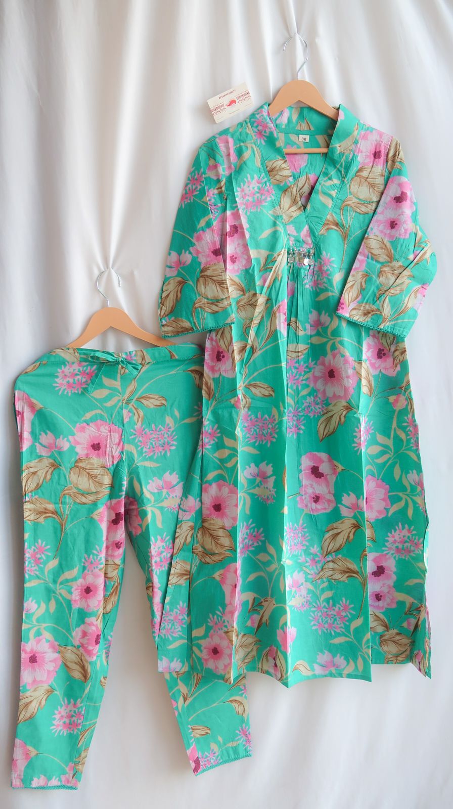 Green Gardens Delight Suit Set