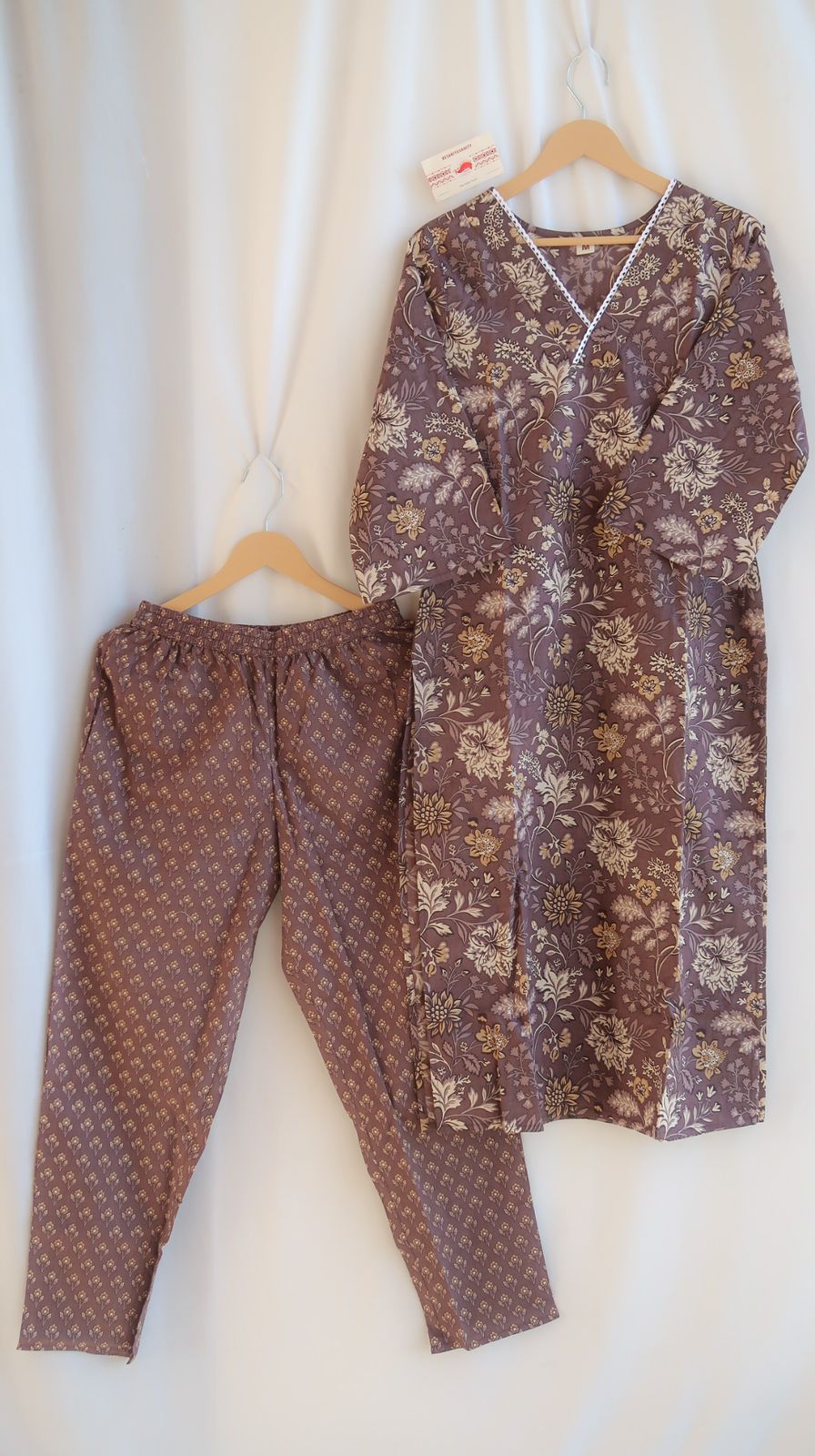 Cocoa Charm Floral Suit Set