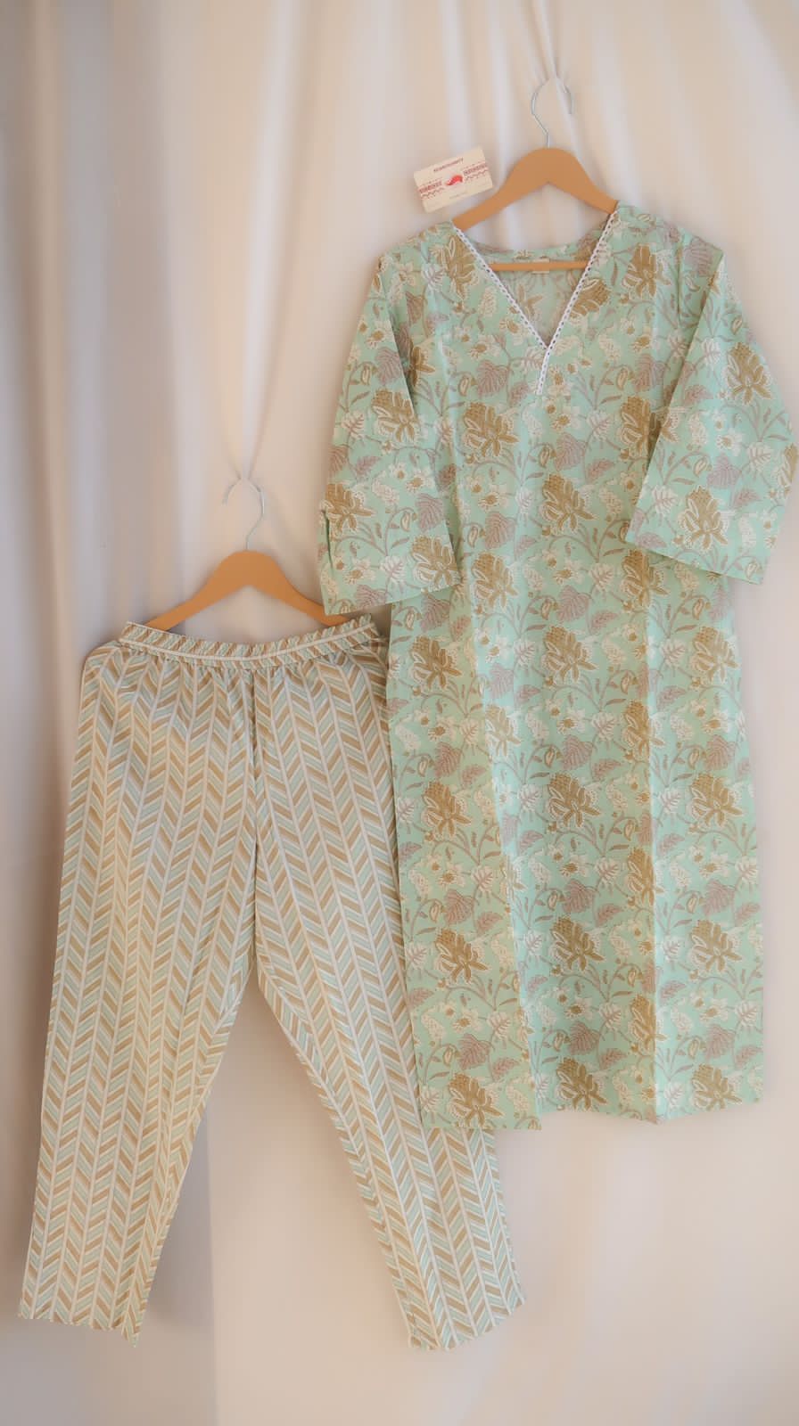 Aesthetic Pastel Gardenia Suit Set