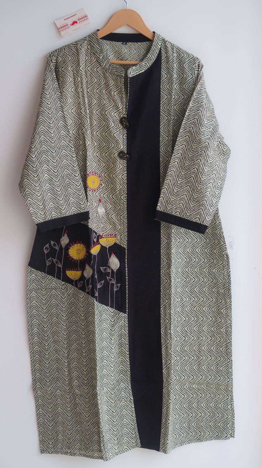 Monochrome Ash Whisper Long Kurta