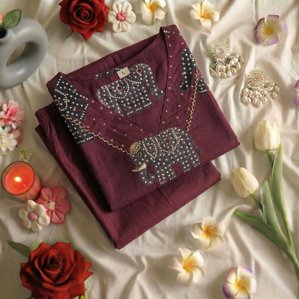 Lucky elephant Suit Set