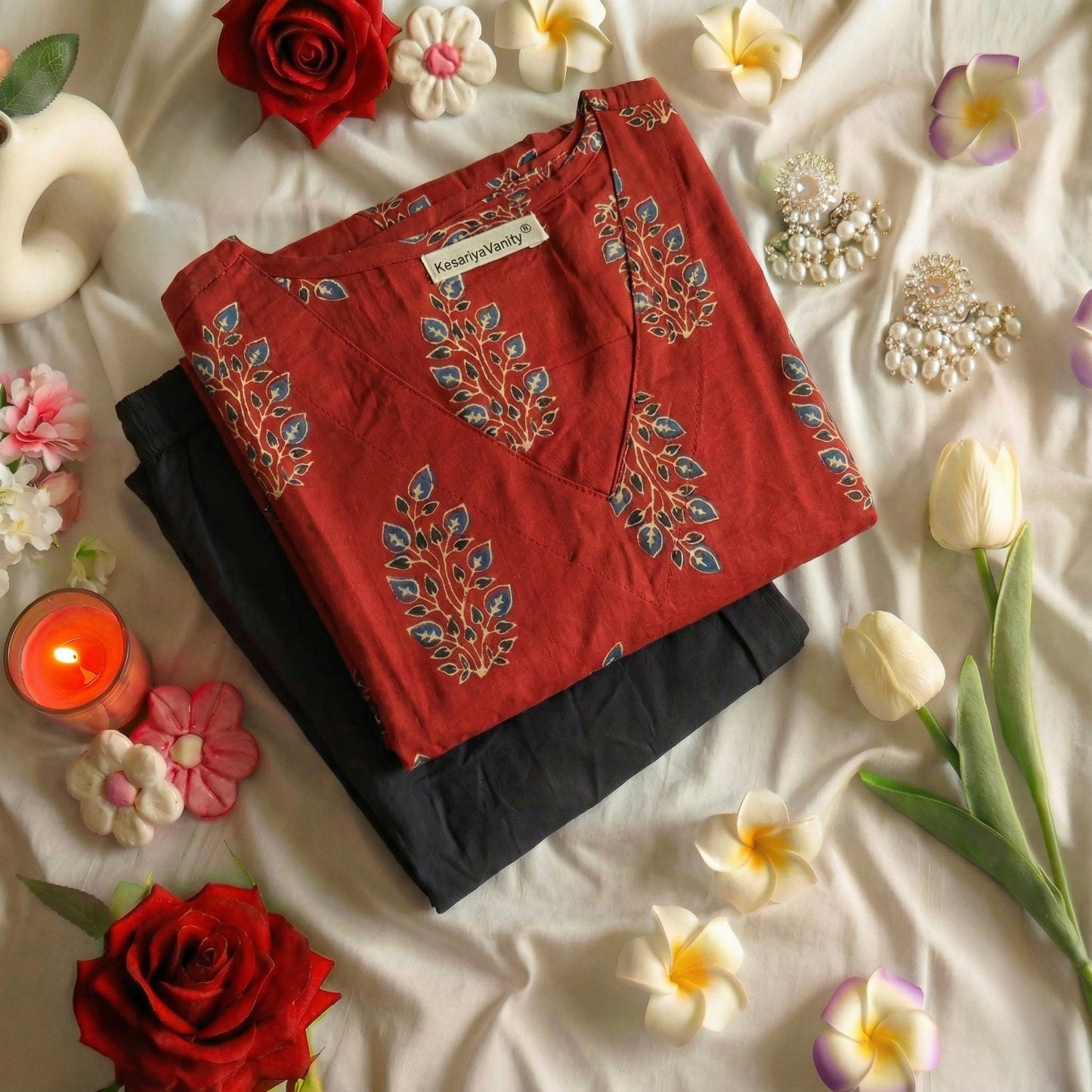 Rosewood Chudidar Suit Set - Aaram 4.0