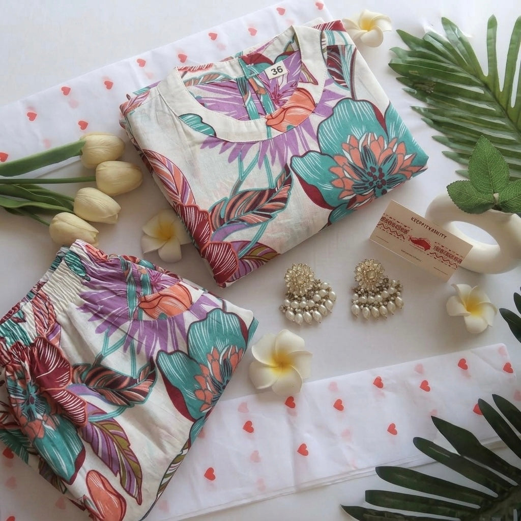 Floral Bloom Suit Set