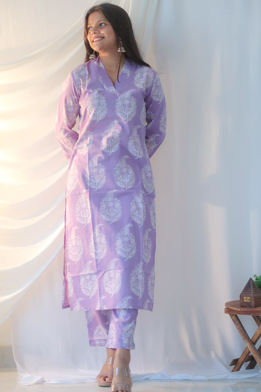 Lavender Love Suit Set - Rahat